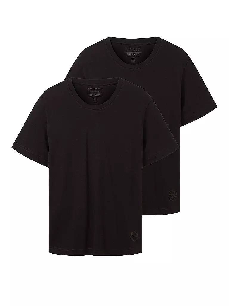 TOM TAILOR | Lot de 2 T-shirts | Noir