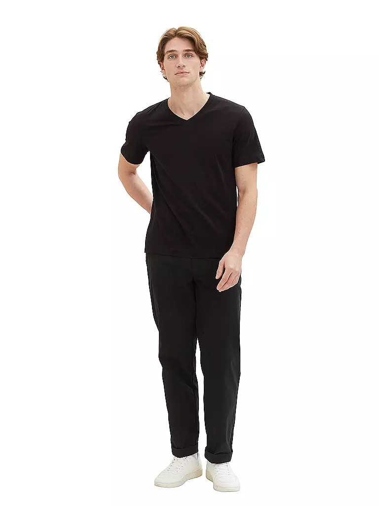 TOM TAILOR | Lot de 2 T-shirts | Noir