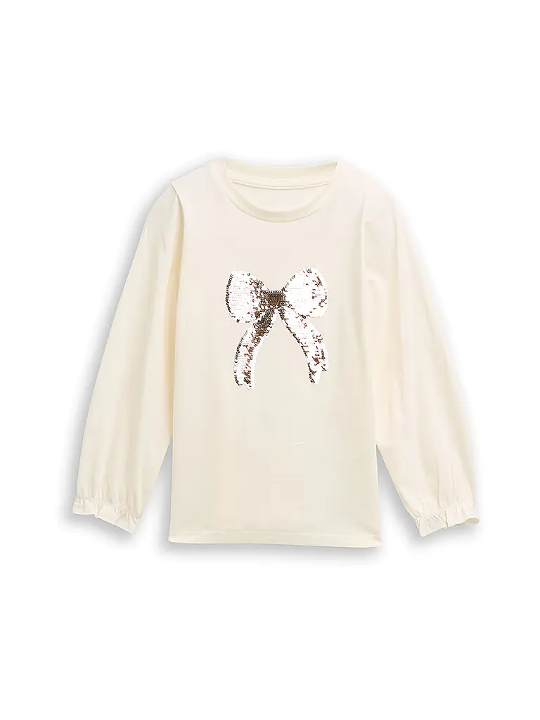 TOM TAILOR | Mädchen Langarmshirt  | Blanc