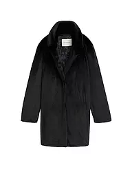 TOM TAILOR | Manteau en fausse fourrure | Noir