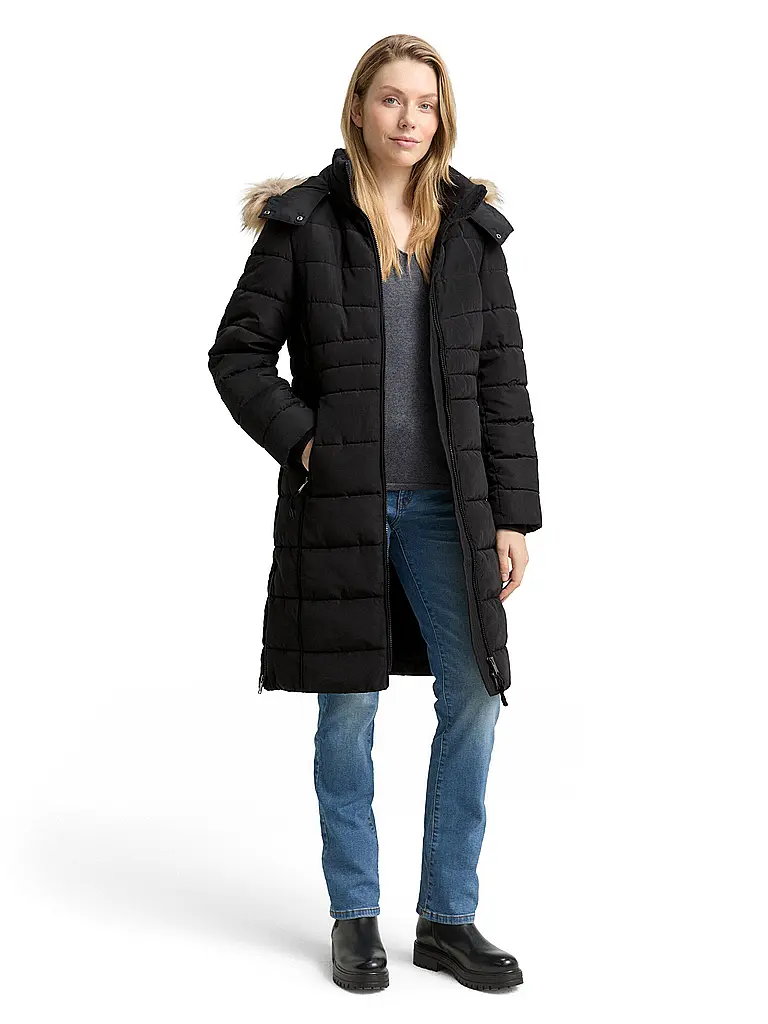 TOM TAILOR | Manteau matelassé | Noir