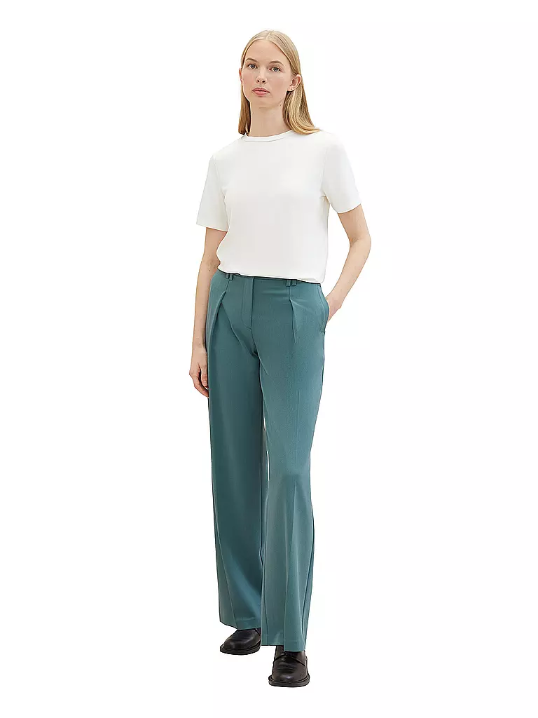 TOM TAILOR | Marlenehose | Vert