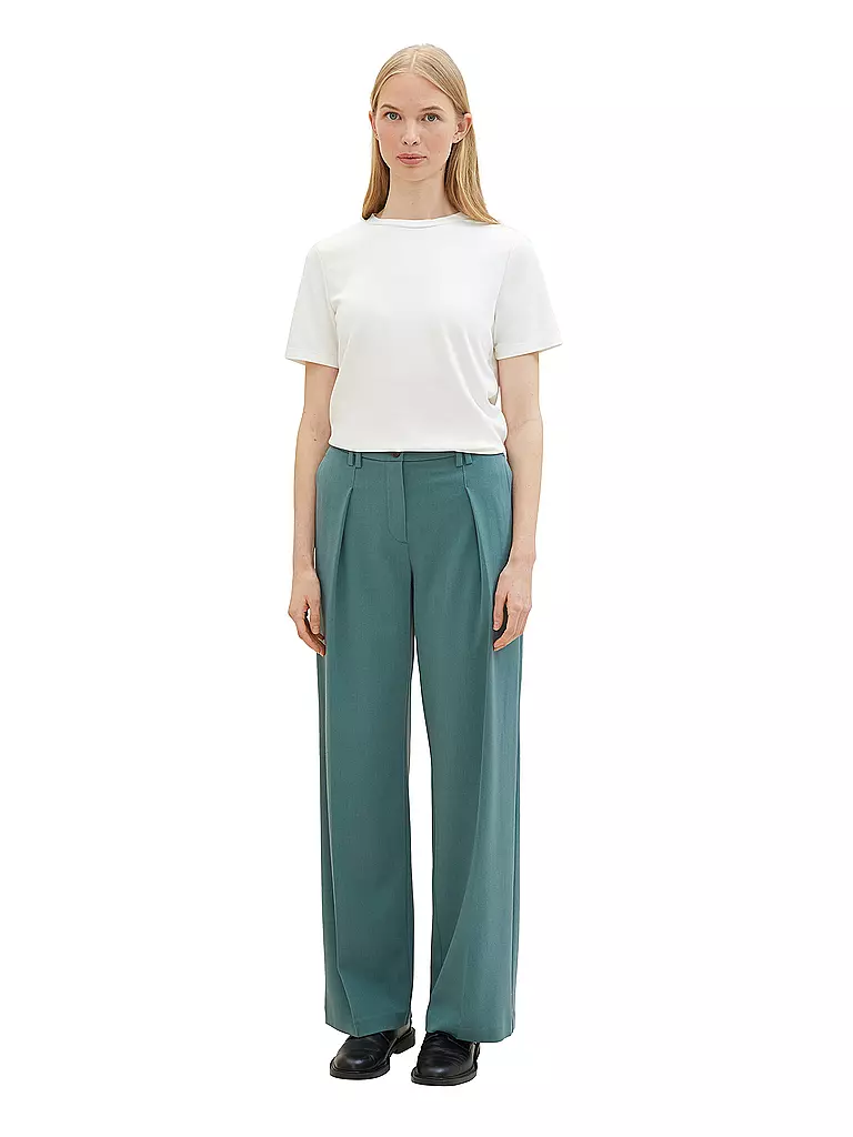 TOM TAILOR | Marlenehose | Vert
