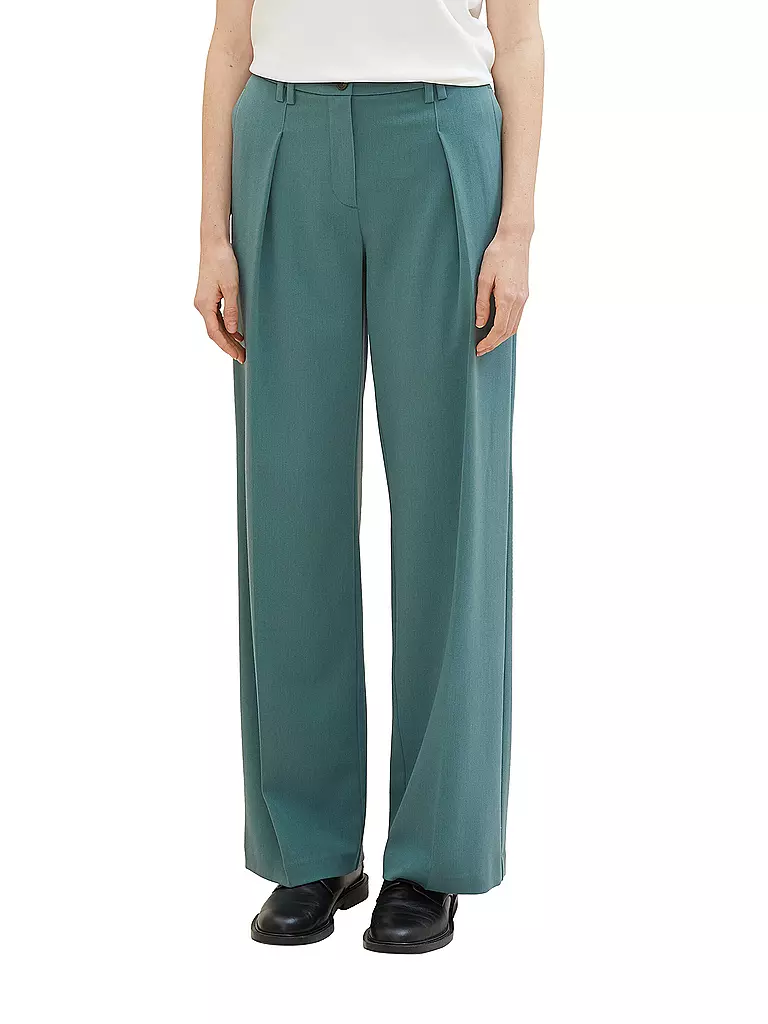 TOM TAILOR | Marlenehose | Vert