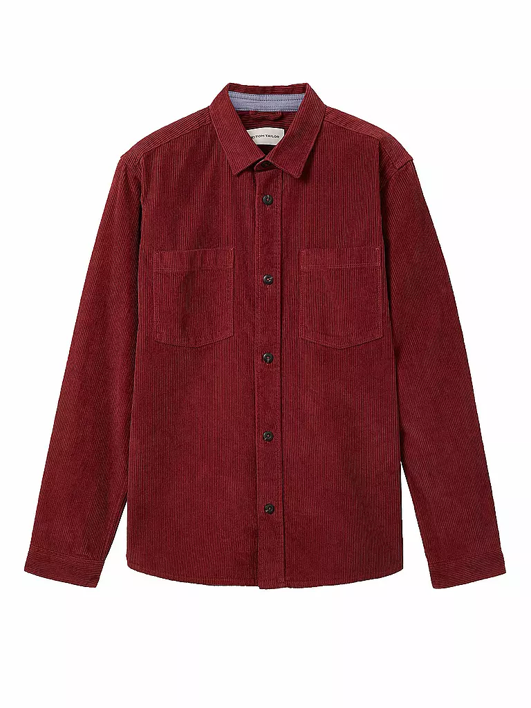 TOM TAILOR | Overshirt | Rouge foncé