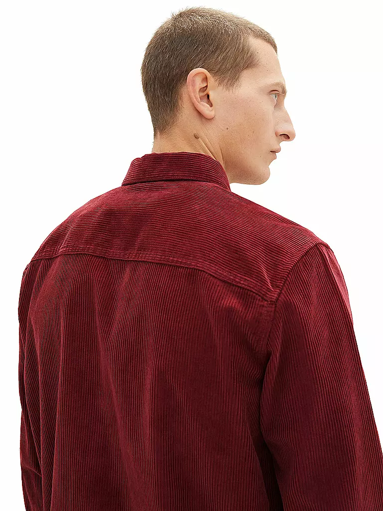 TOM TAILOR | Overshirt | Rouge foncé