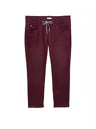 TOM TAILOR | Pantalon 7/8 | Rouge foncé