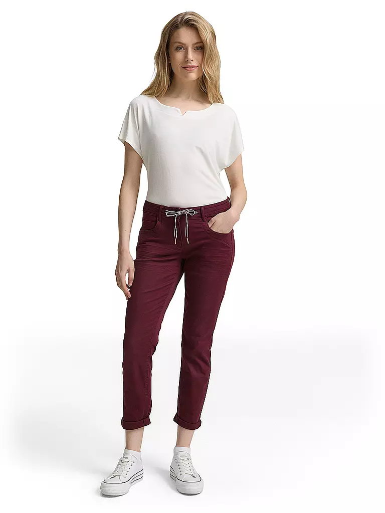 TOM TAILOR | Pantalon 7/8 | dunkelrot