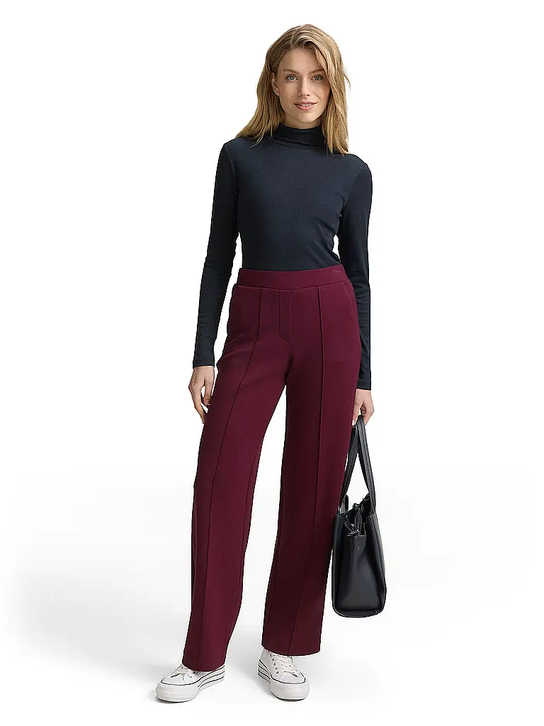 TOM TAILOR | Pantalon de tailleur | Rouge foncé