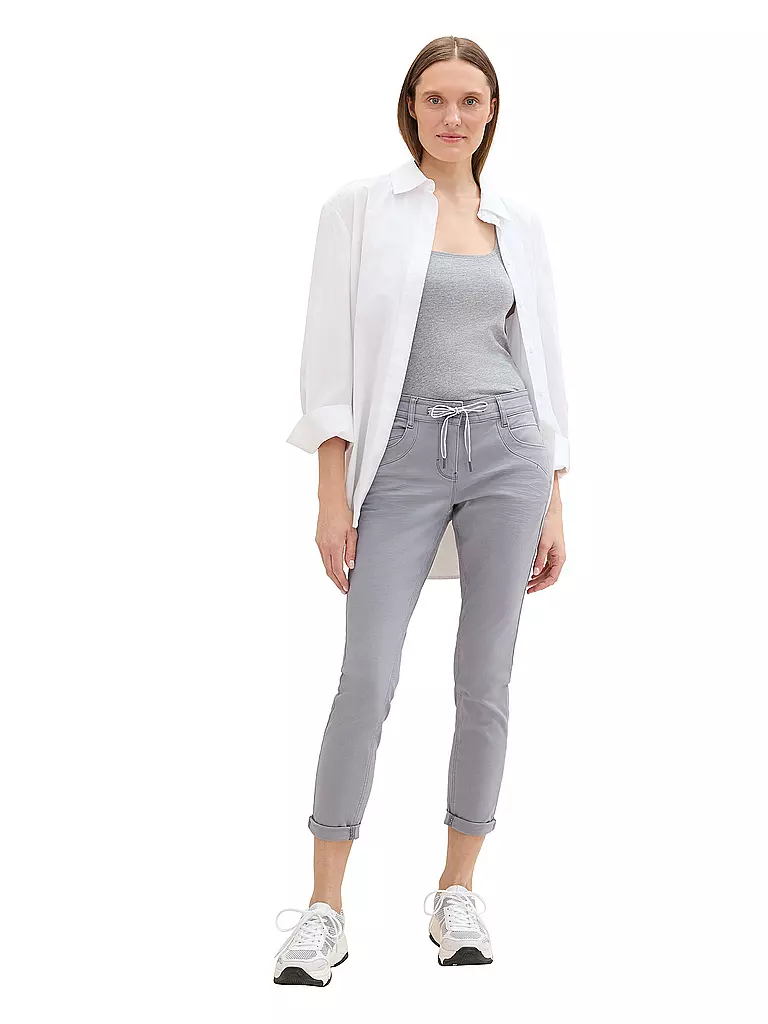 TOM TAILOR | Pantalon Tapered Fit 7/8 | grau