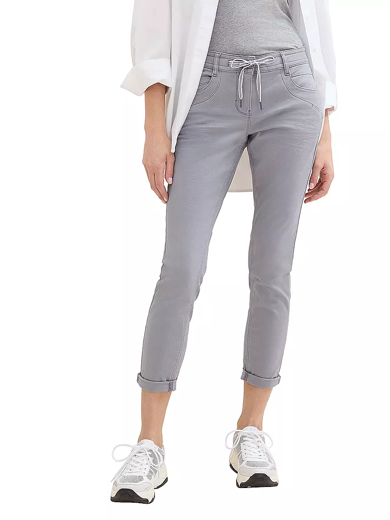 TOM TAILOR | Pantalon Tapered Fit 7/8 | grau