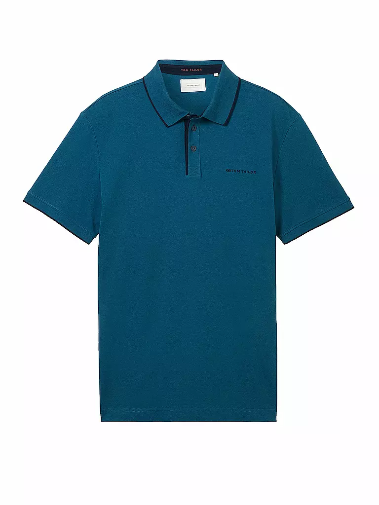 TOM TAILOR | Poloshirt Regular Fit | Pétrole
