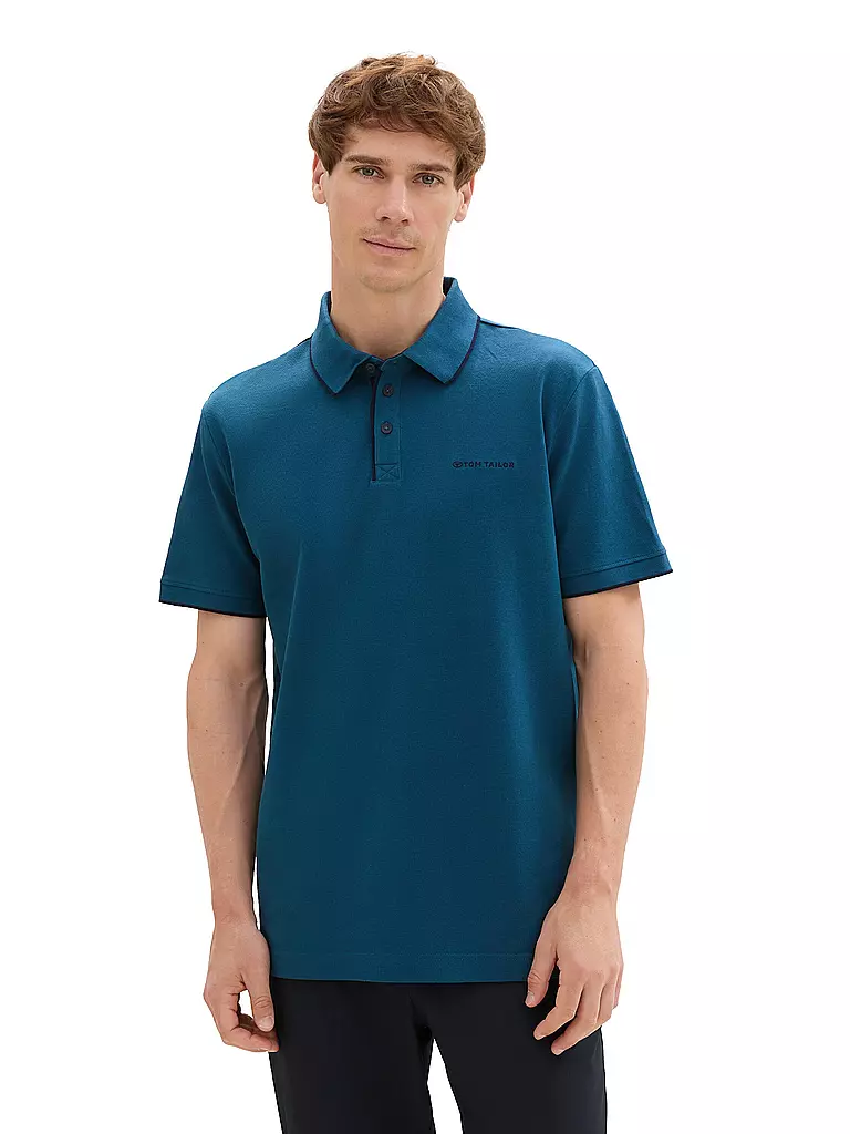 TOM TAILOR | Poloshirt Regular Fit | Pétrole