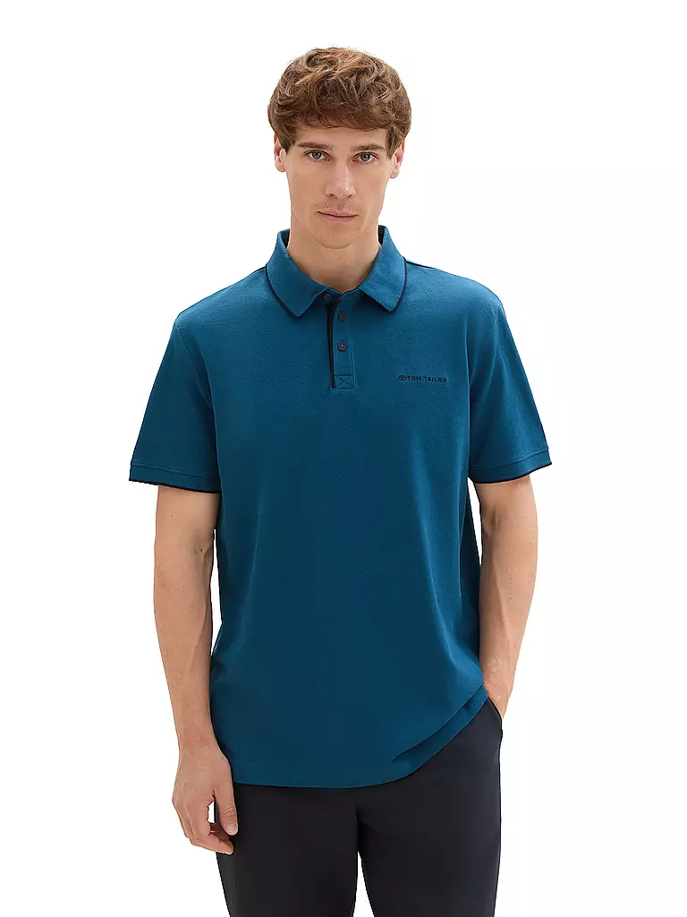 TOM TAILOR | Poloshirt Regular Fit | Pétrole