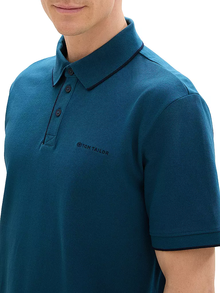 TOM TAILOR | Poloshirt Regular Fit | Pétrole
