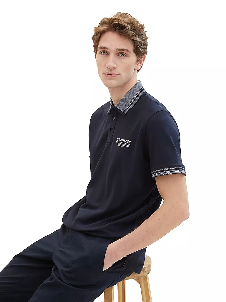 TOM TAILOR | Poloshirt | Bleu foncé