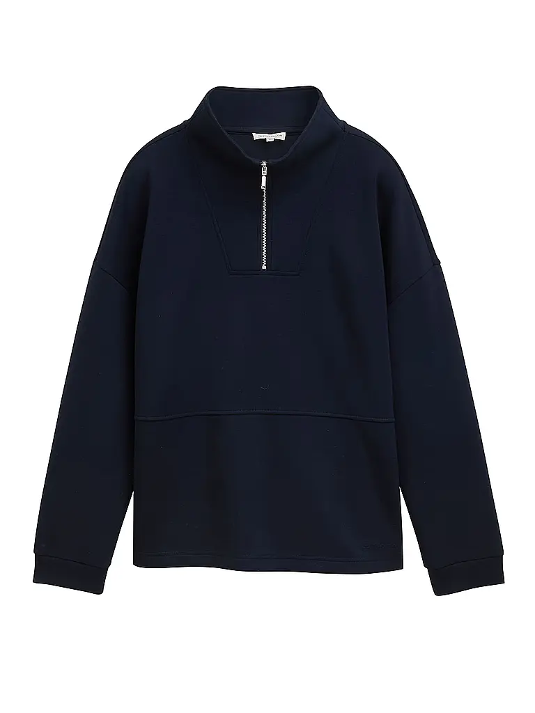TOM TAILOR | Pull Troyer | schwarz