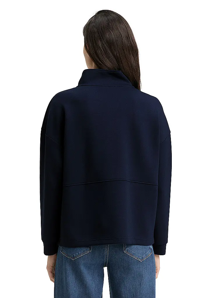 TOM TAILOR | Pull Troyer | schwarz