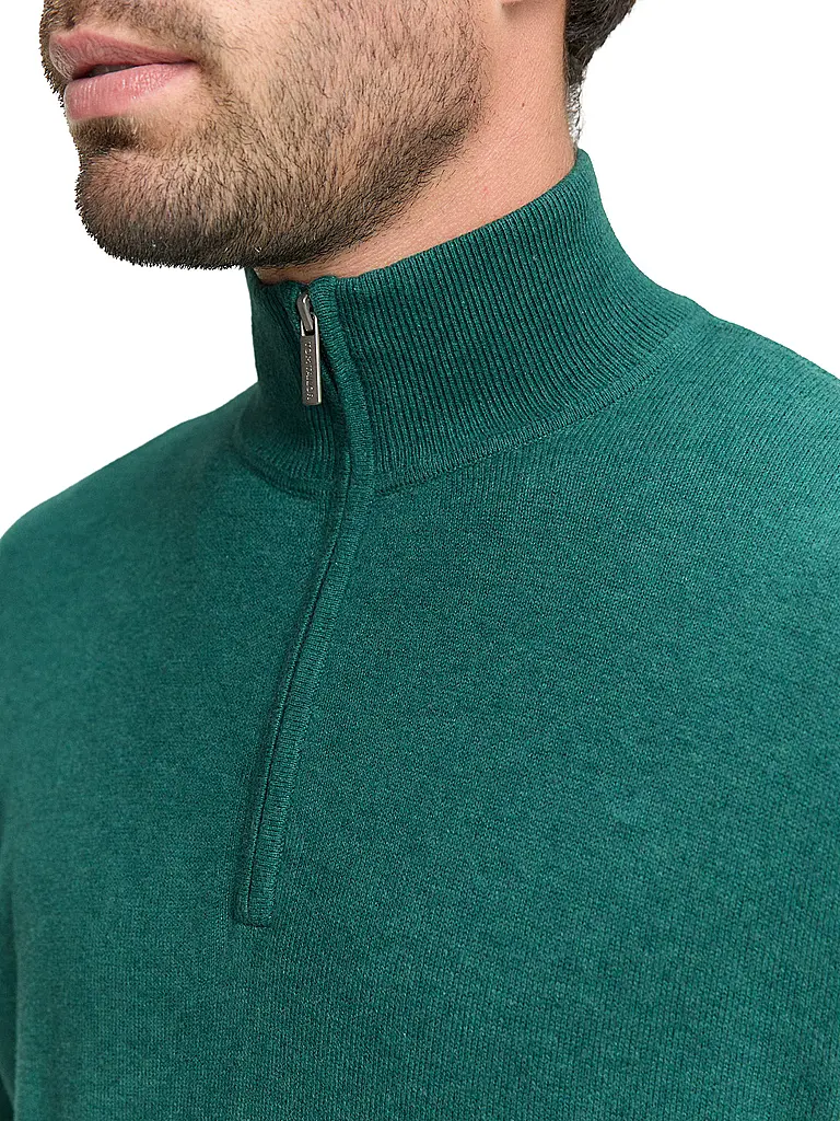 TOM TAILOR | Pull Troyer | grün