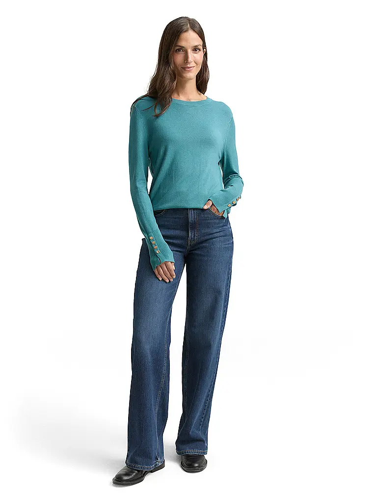 TOM TAILOR | Pull | Pétrole