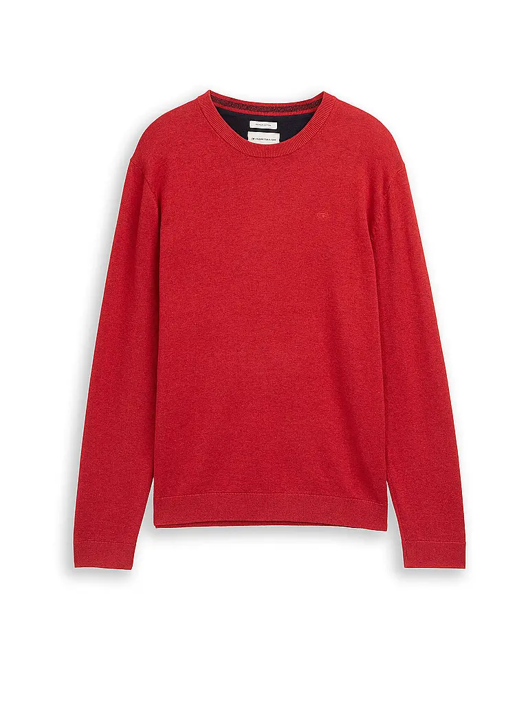 TOM TAILOR | Pullover  | rot