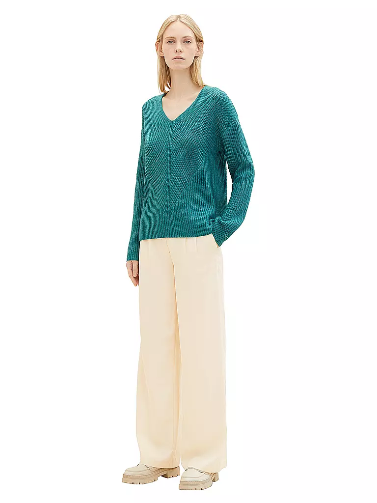 TOM TAILOR | Pullover  | Pétrole