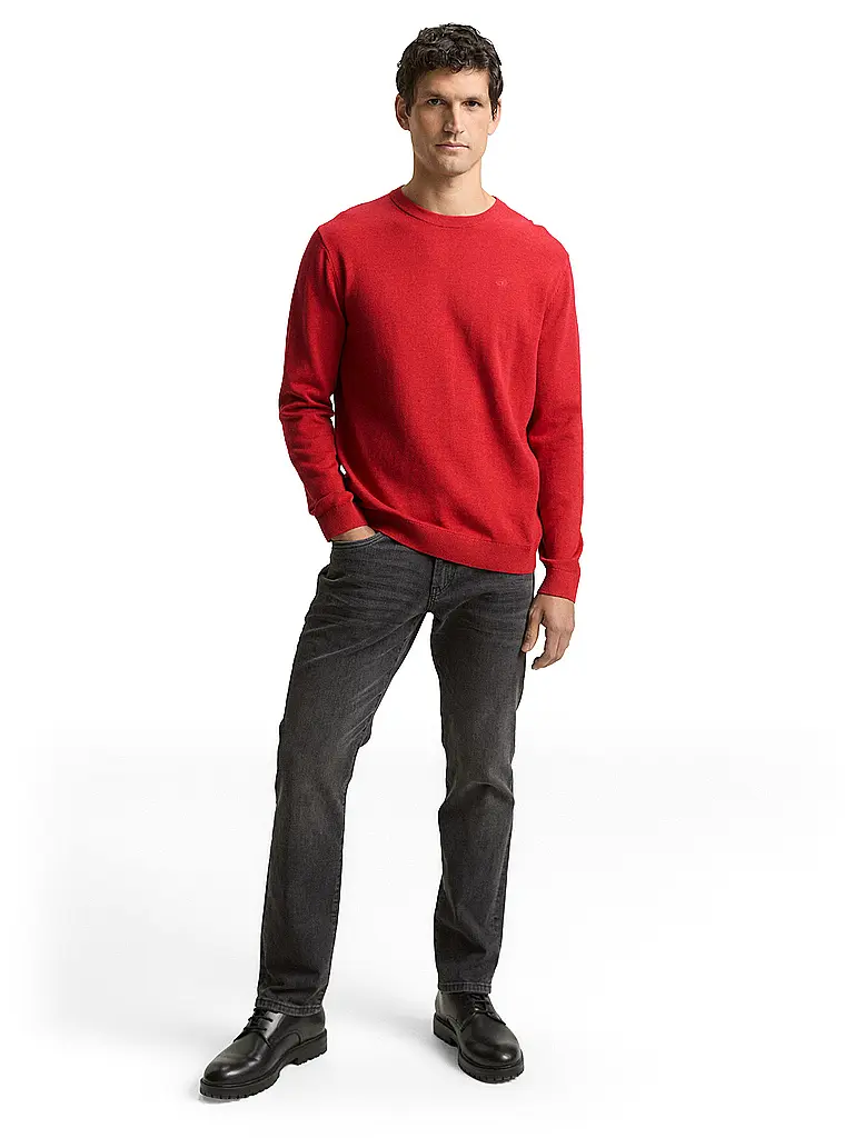 TOM TAILOR | Pullover  | rot
