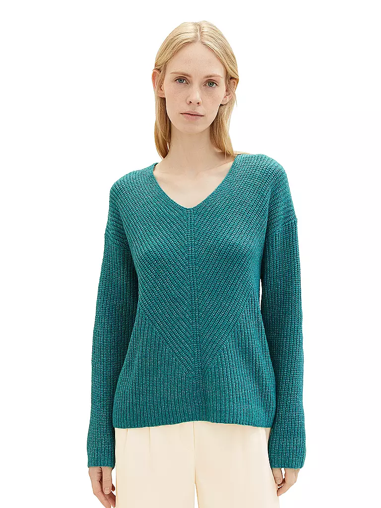 TOM TAILOR | Pullover  | Pétrole
