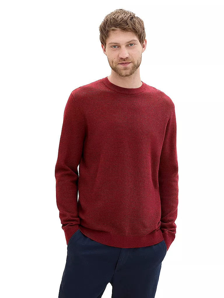 TOM TAILOR | Pullover  | Rouge