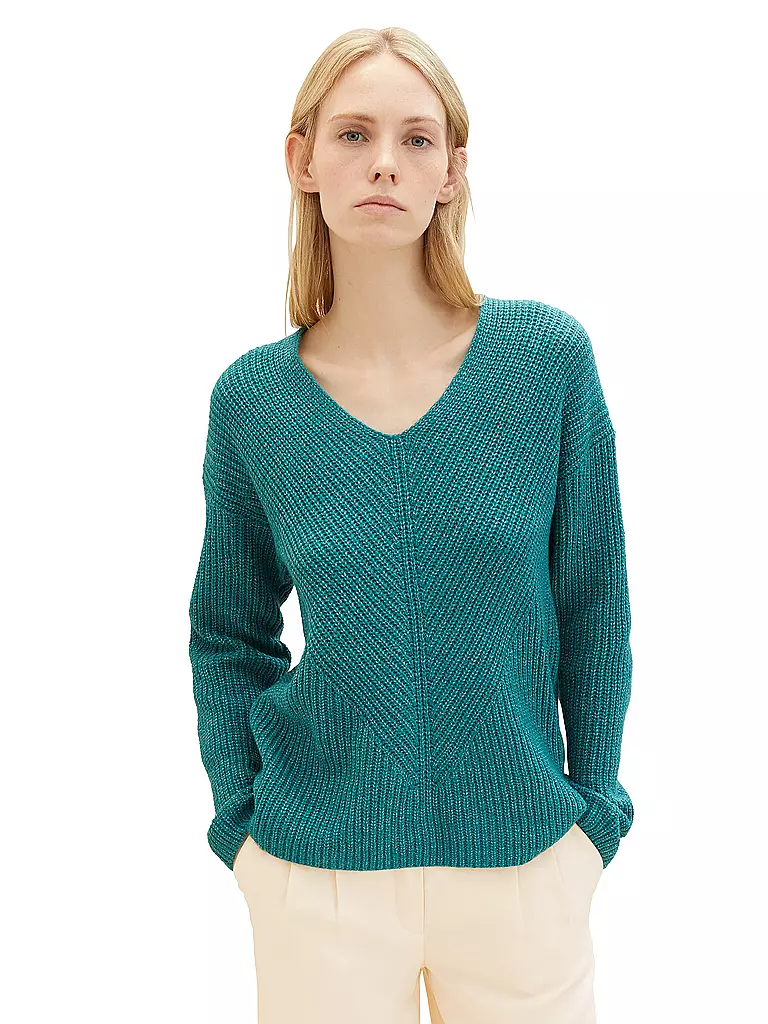 TOM TAILOR | Pullover  | Pétrole