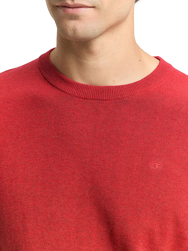 TOM TAILOR | Pullover  | rot