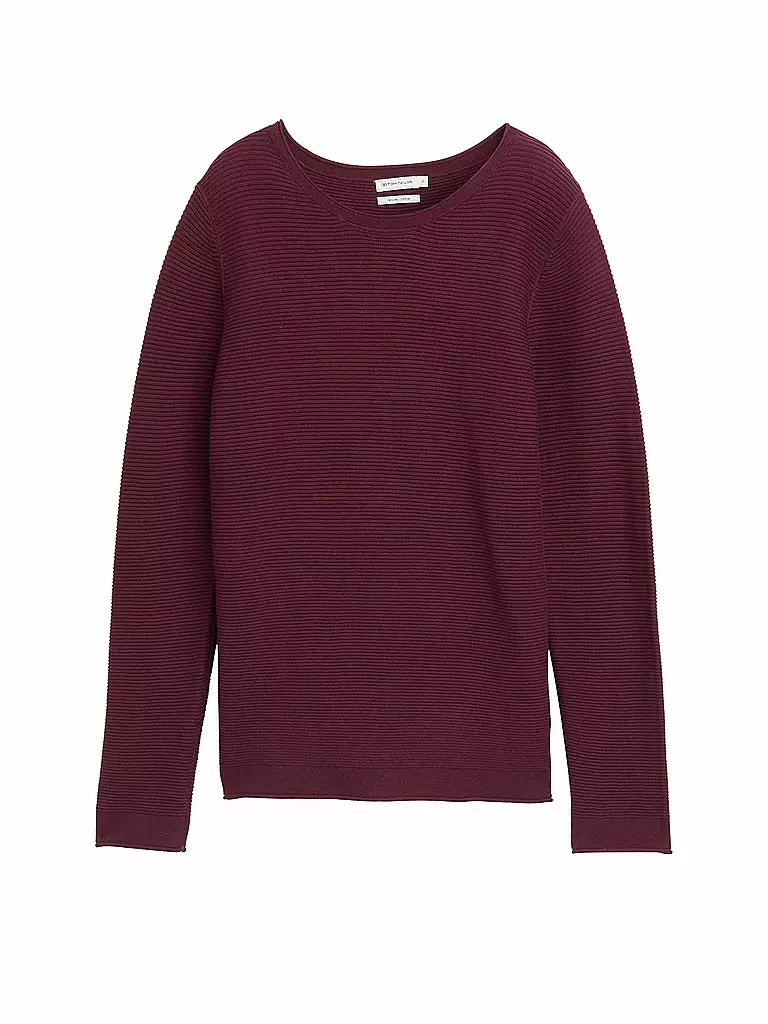 TOM TAILOR | Pullover | dunkelrot