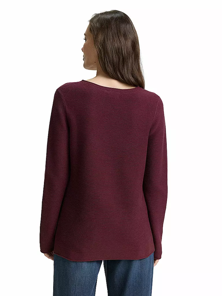 TOM TAILOR | Pullover | dunkelrot