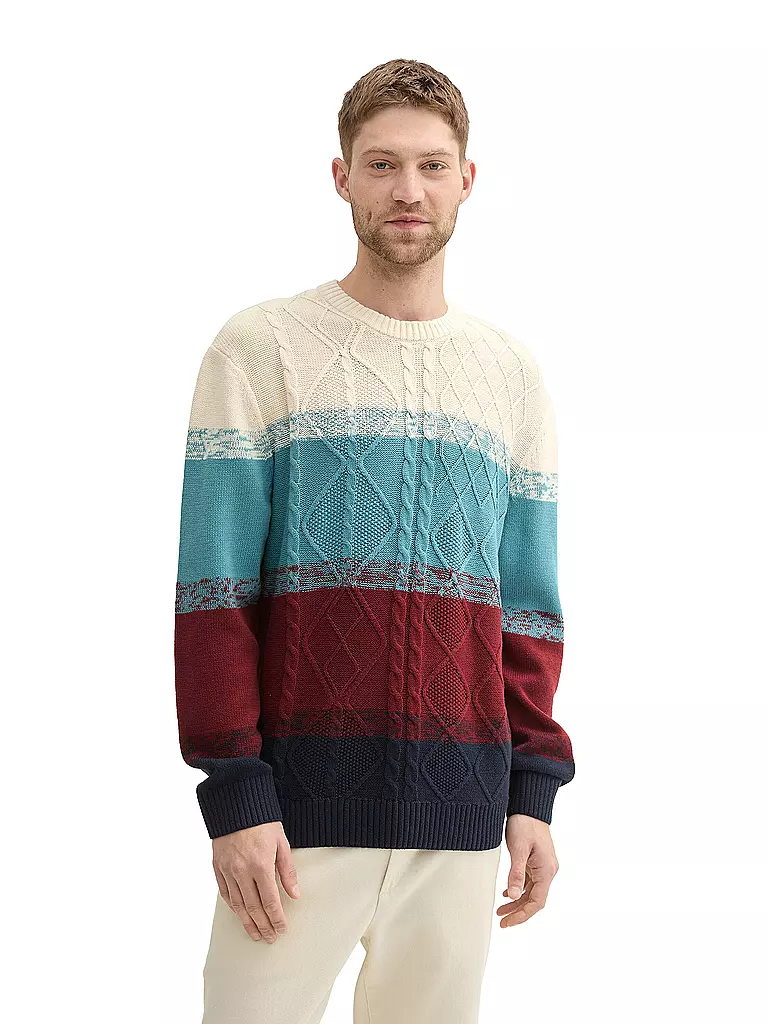 TOM TAILOR | Pullover | Pétrole