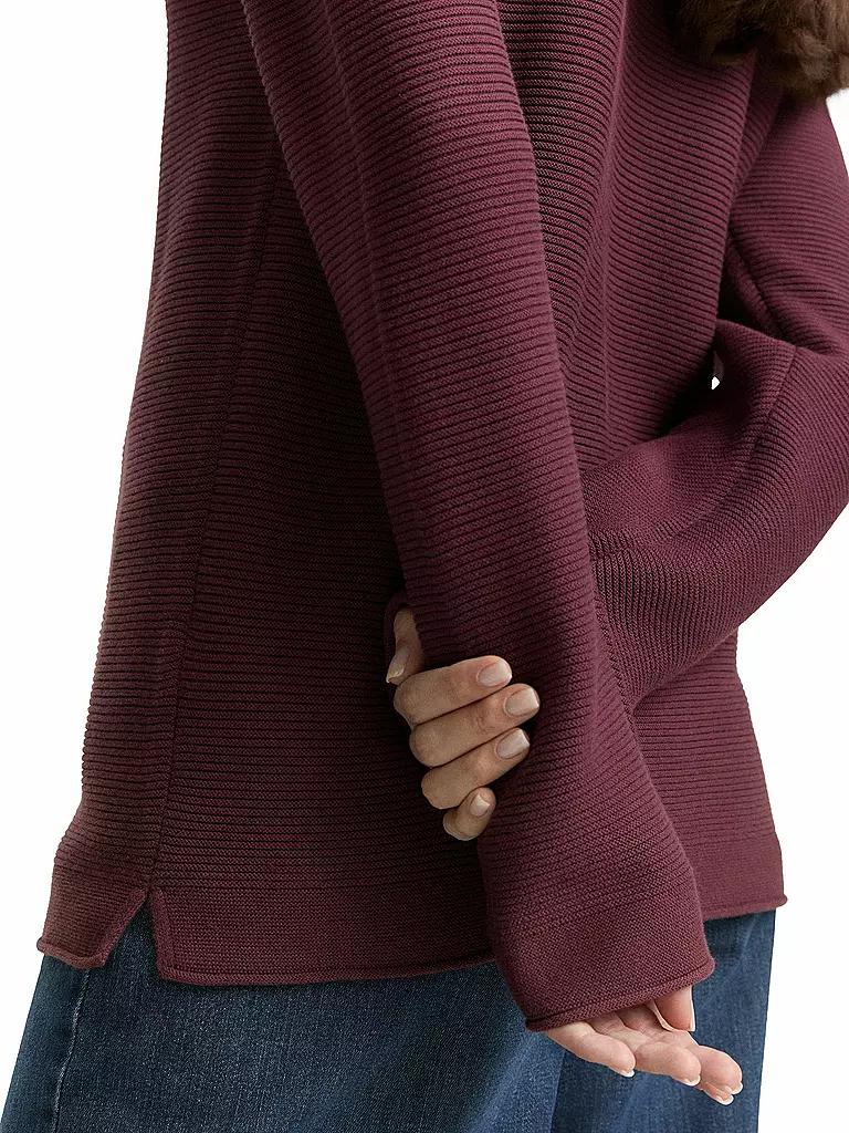 TOM TAILOR | Pullover | dunkelrot