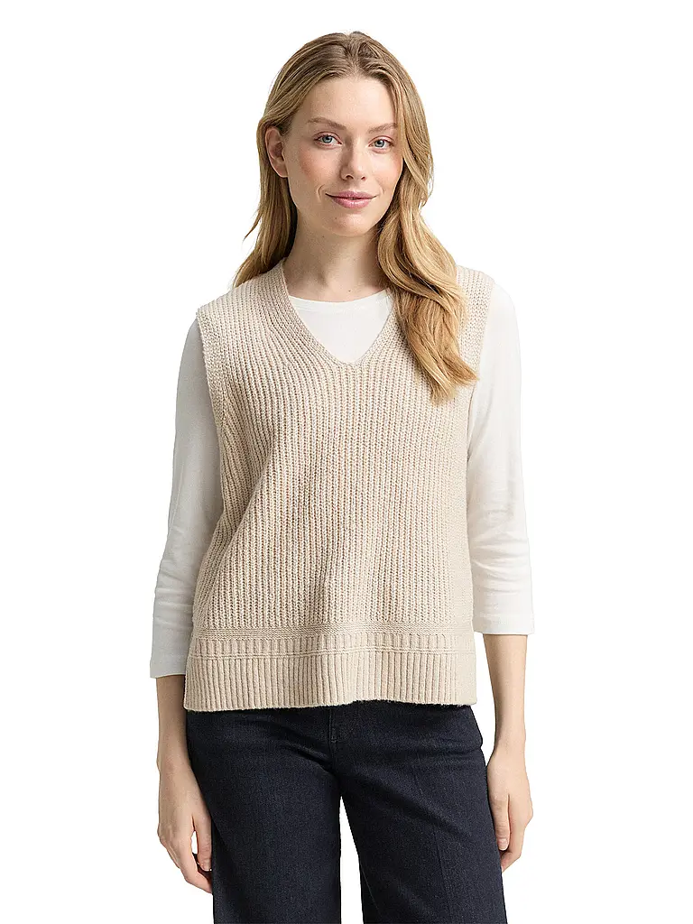 TOM TAILOR | Pullunder | Beige