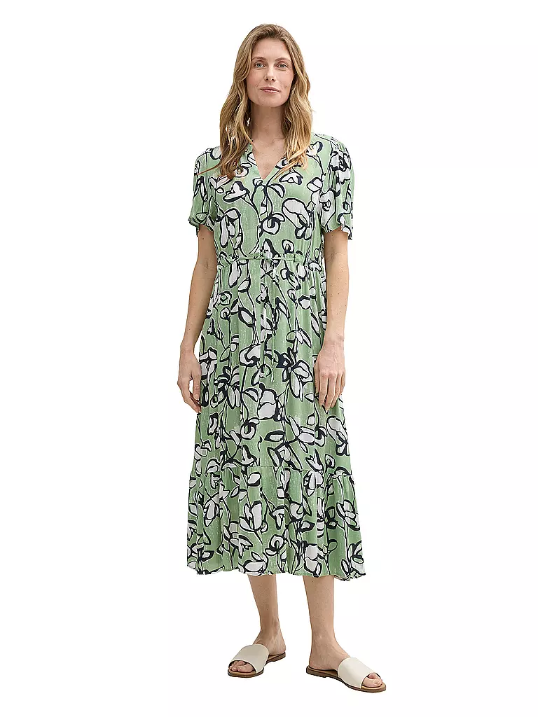 TOM TAILOR | Robe midi | hellgrün