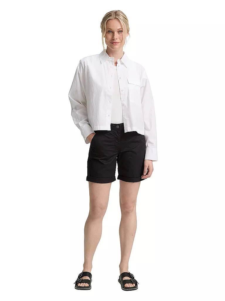 TOM TAILOR | Short Chino | schwarz