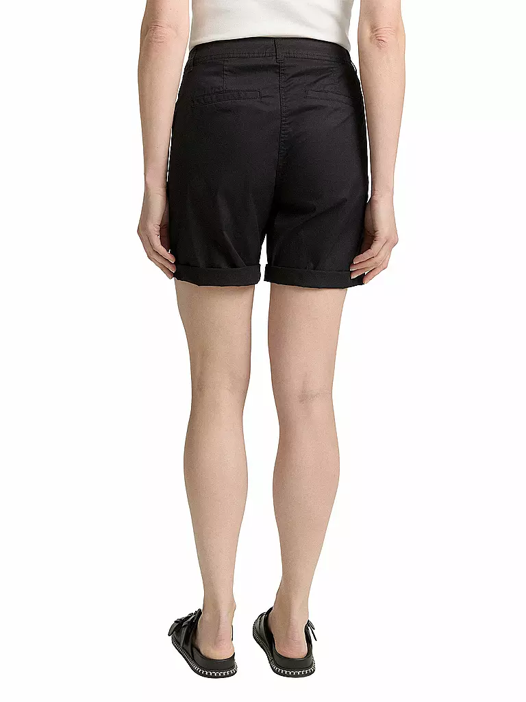 TOM TAILOR | Short Chino | schwarz