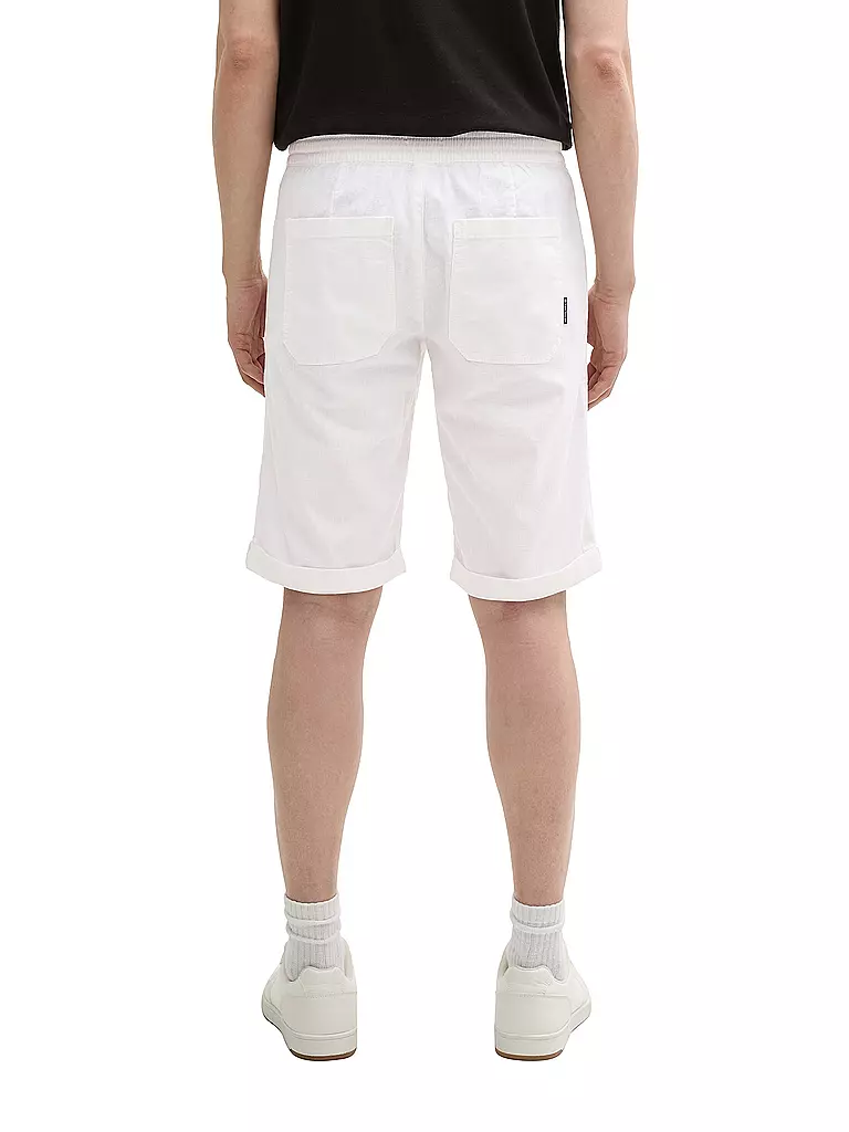 TOM TAILOR | Shorts  | Blanc
