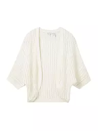 TOM TAILOR | Strickjacke  | Blanc