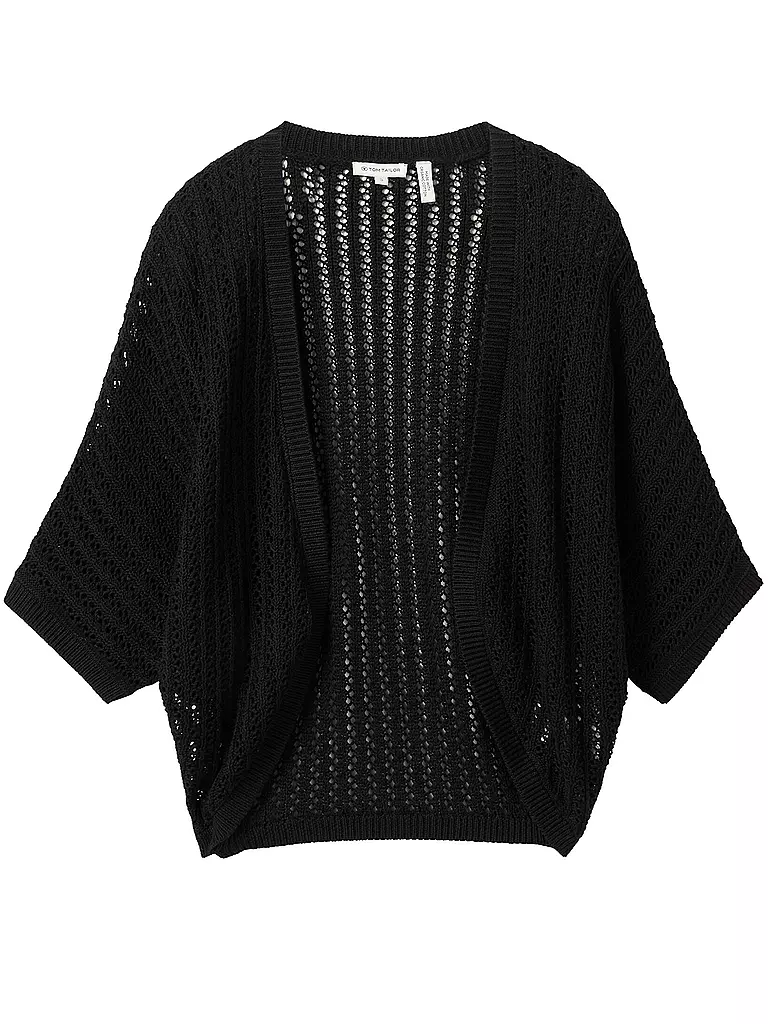 TOM TAILOR | Strickjacke  | Noir