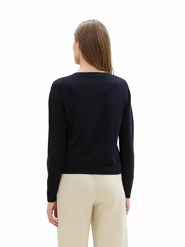 TOM TAILOR | Strickjacke | Bleu foncé