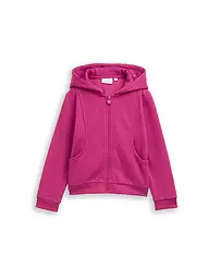 TOM TAILOR | Sweat zippé fille | Rose vif