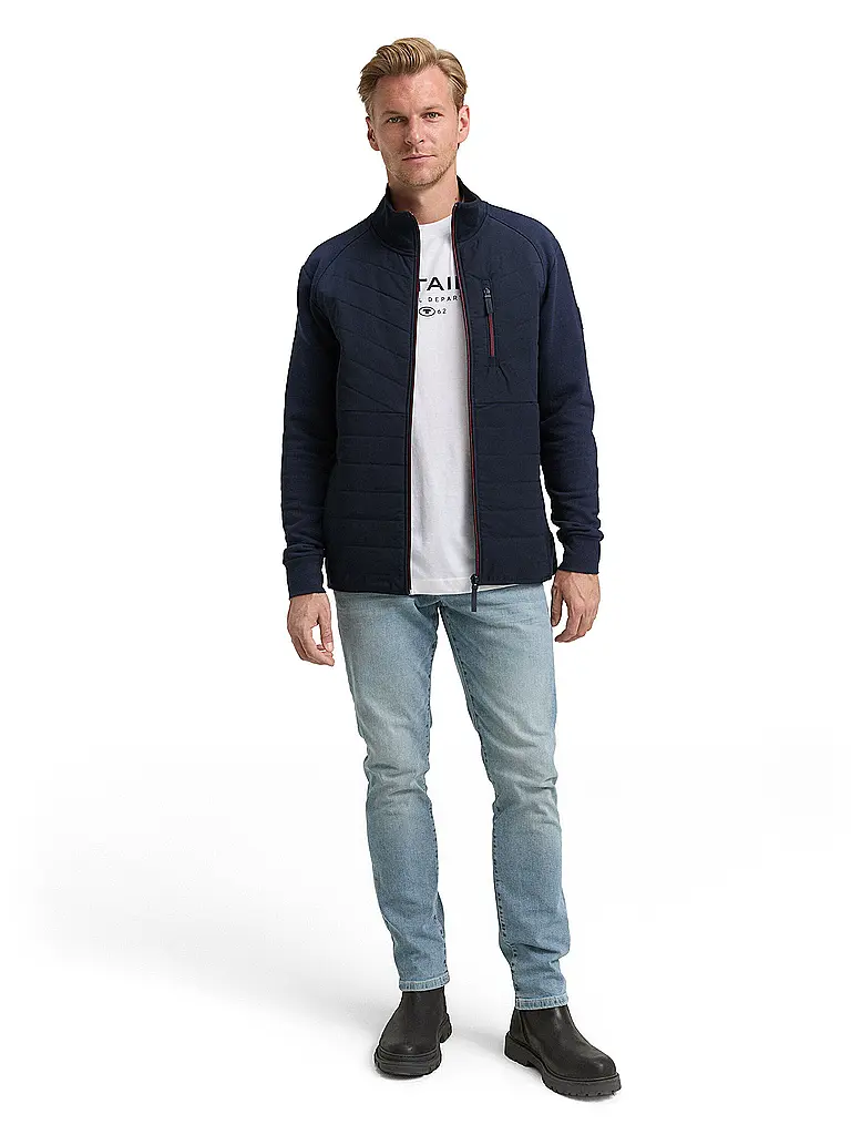 TOM TAILOR | Sweat-shirt zippé | dunkelblau