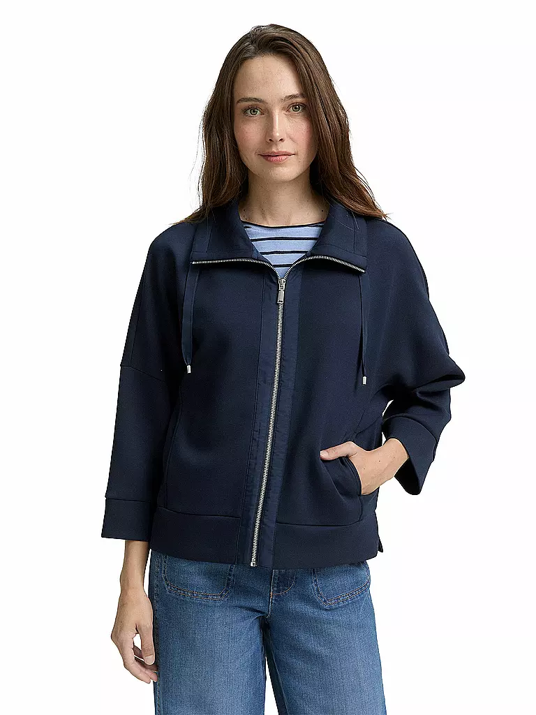TOM TAILOR | Sweatjacke | Bleu foncé