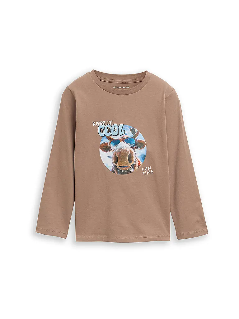 TOM TAILOR | T-shirt à manches longues garçon | beige
