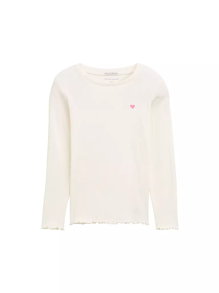 TOM TAILOR | T-shirt à manches longues pour fille | weiss