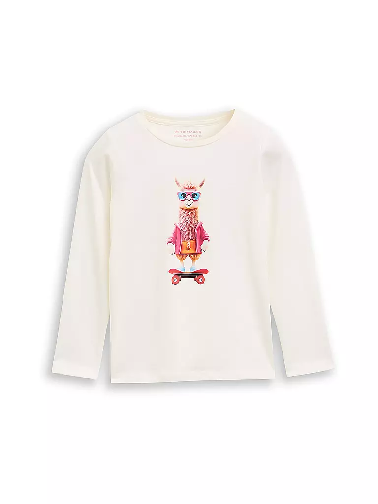 TOM TAILOR | T-shirt à manches longues pour fille | weiss