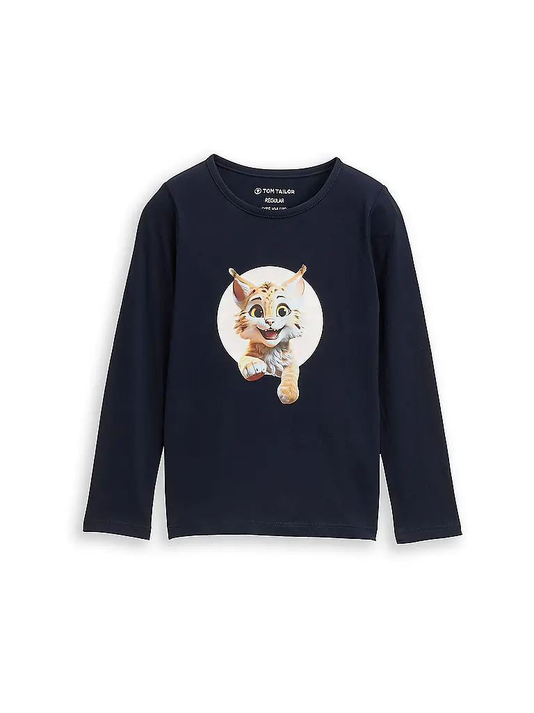 TOM TAILOR | T-shirt à manches longues pour fille | dunkelblau